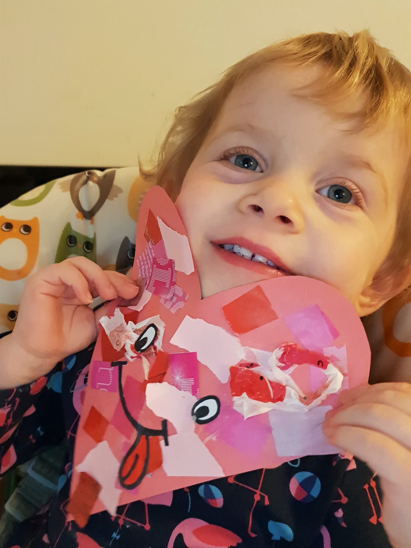 Toddler Valentine's Day versatile heart face craft